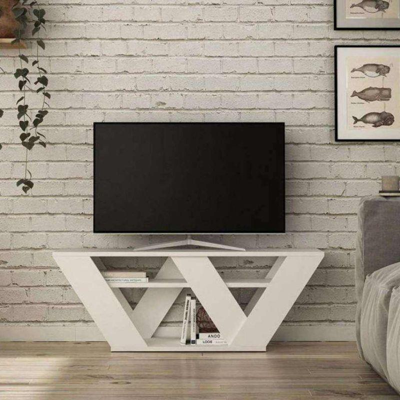 طاولة تلفزيون خشب مقاس 150x30x50 سم من الهوم - 110113163