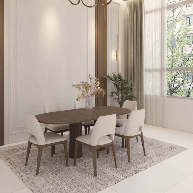 Dining Table Wood by Alhome - 160x74x70 cm