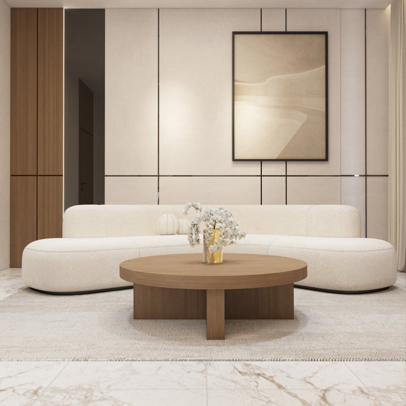 Elegant Coffee Center Table Wood by Alhome - 95x34x95 cm