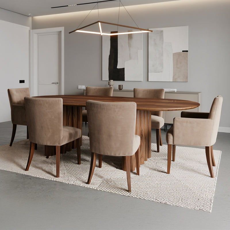 Elegant Dining Table Wood by Alhome - 160x74x70 cm