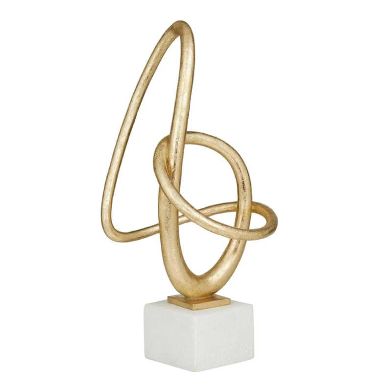 Luxury Resin Sculpture - Gold - 22x47 cm