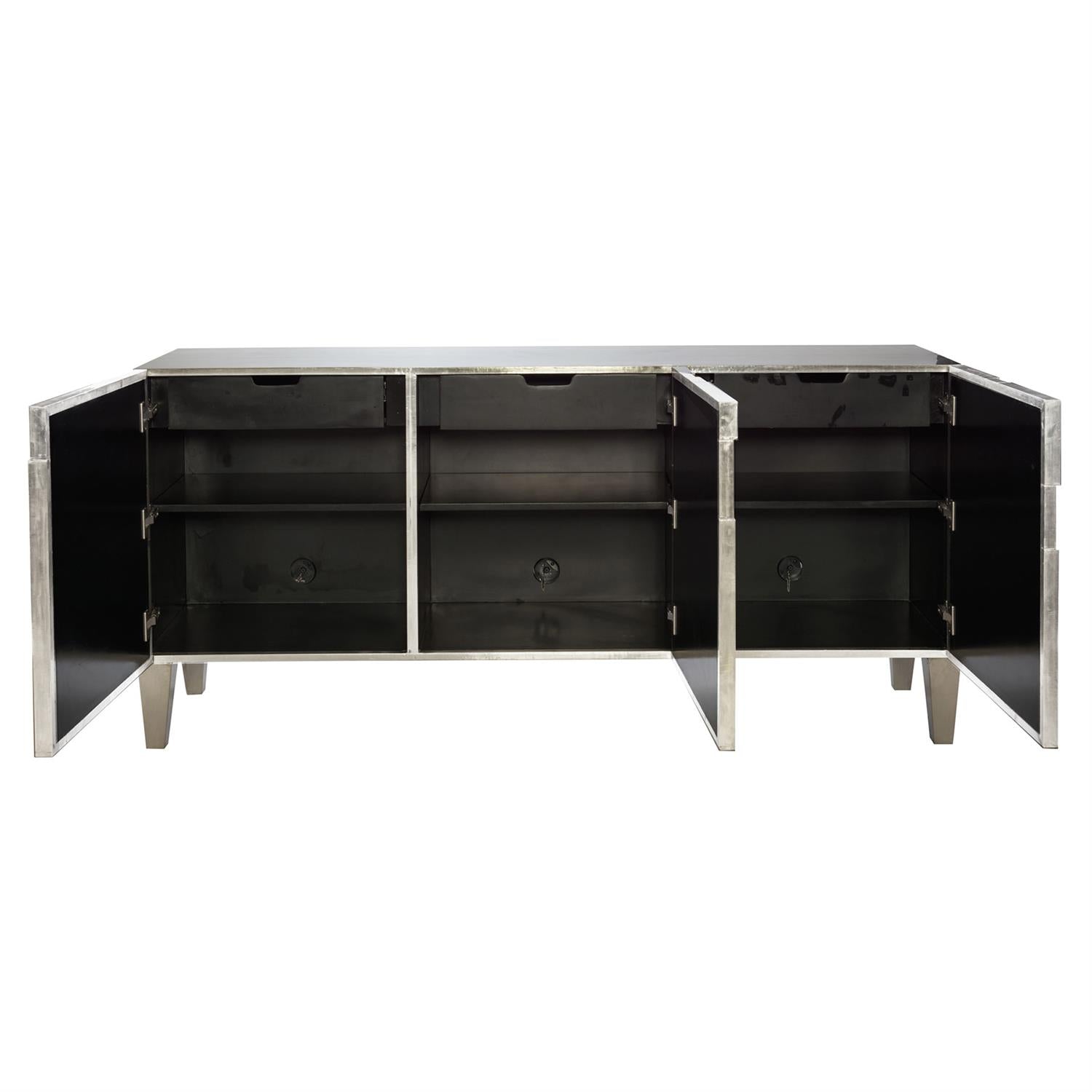 Rustic Buffet Table - Natural Wood Finish" By Alhome