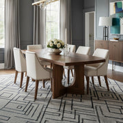 Luxurious Dining Table Wood by Alhome - 160x74x70 cm