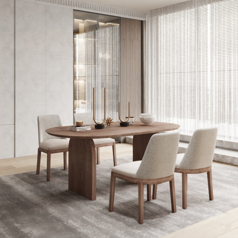 Dining Table Wood by Alhome - 140x74x70 cm