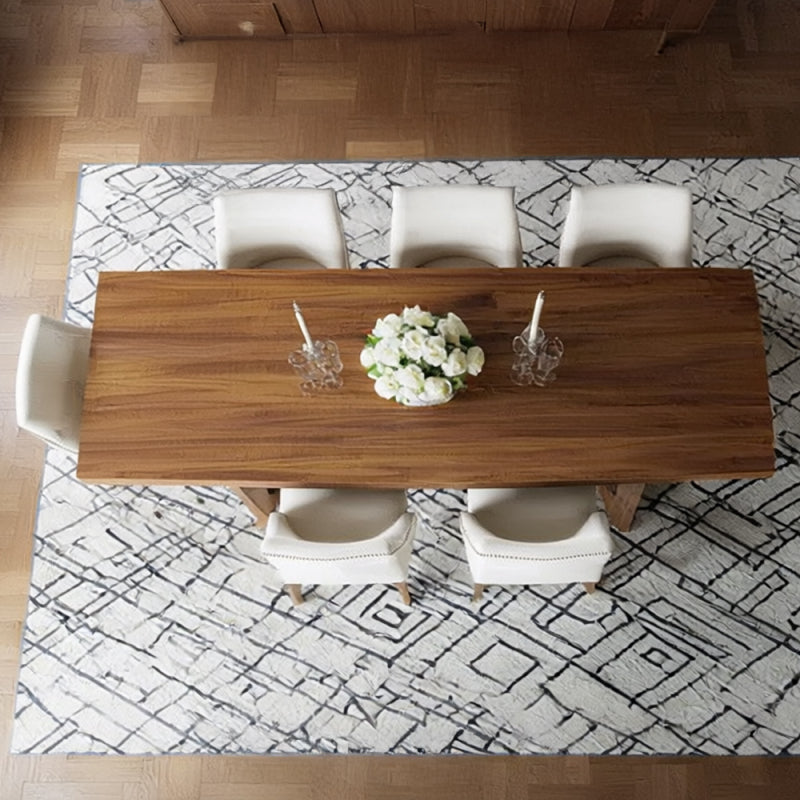 Luxurious Dining Table Wood by Alhome - 160x74x70 cm