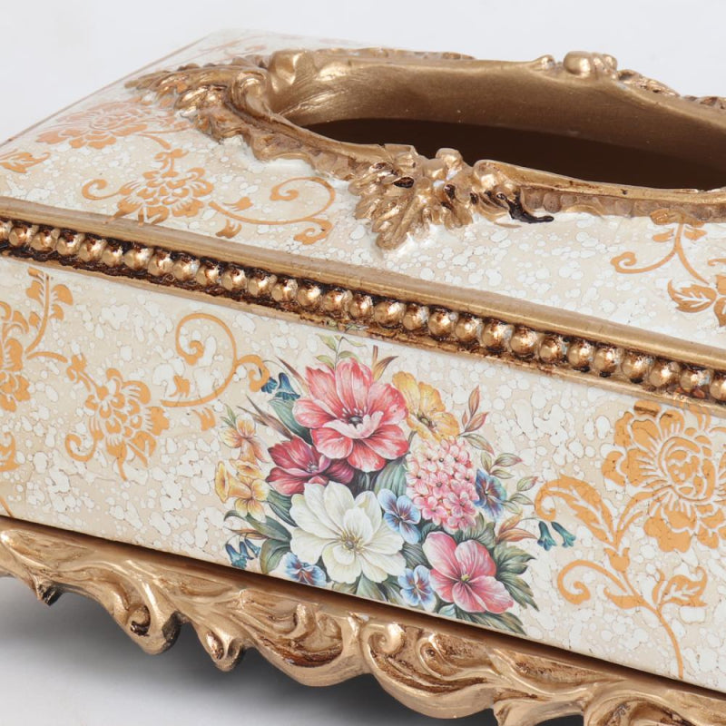 Luxury Decorative Tissue Box - Gold - 24x16x11 cm