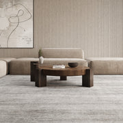 Coffee Center Table Wood and Glass by Alhome - 95x34x85 cm