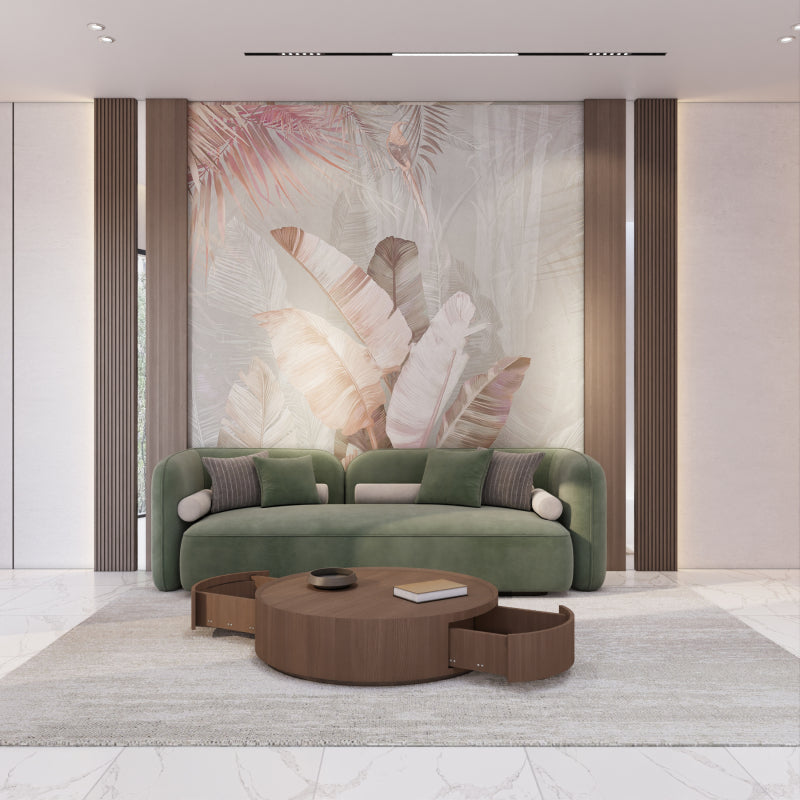 Modern Coffee Center Table Wood by Alhome - 95x34x95 cm