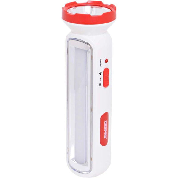 Geepas Rechargeable Led Torch With Emergency Lantern - Gfl4663