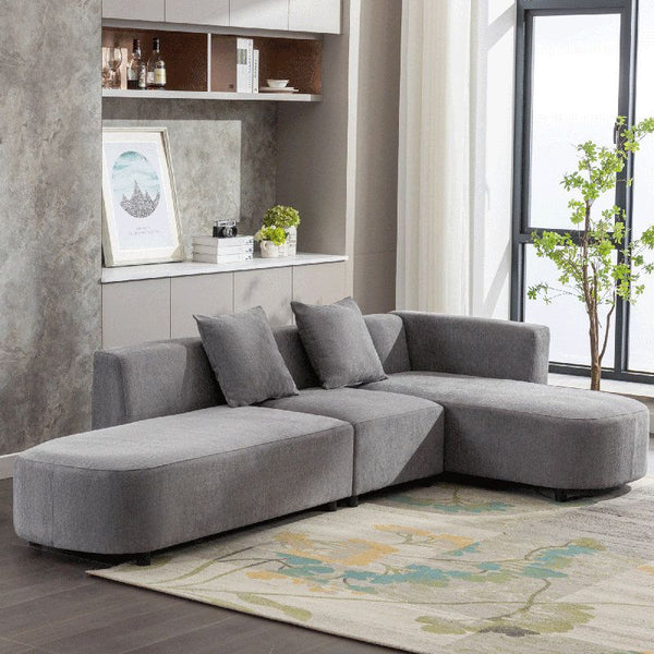 Modern Chanel L-Shape Sofa - 300x150x85x85 cm - By Alhome