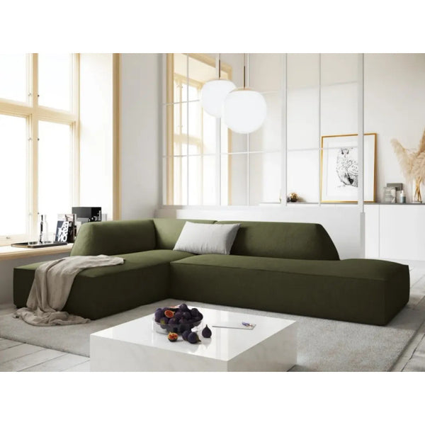 Comfortable Velvet Corner Sofa - 280x170x85x85 cm - By Alhome