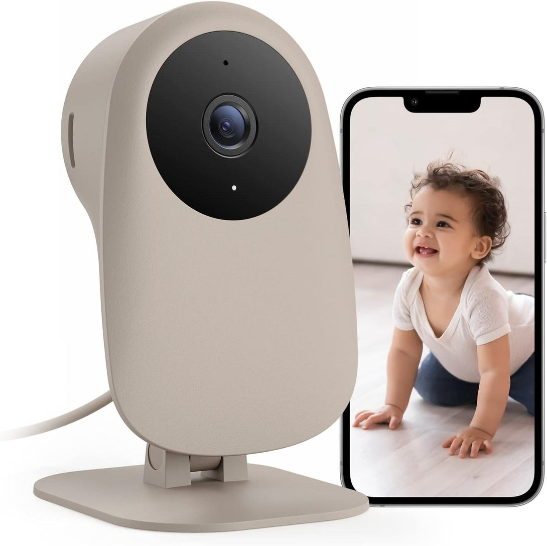 Nooie Baby Monitor with Crying Detection, Camera and Audio 1080P Night Vision Motion and Sound Detection 2.4G WiFi Home Security Camera for Baby Nanny Elderly and Pet Monitoring, Works with Alexa - ALHOME