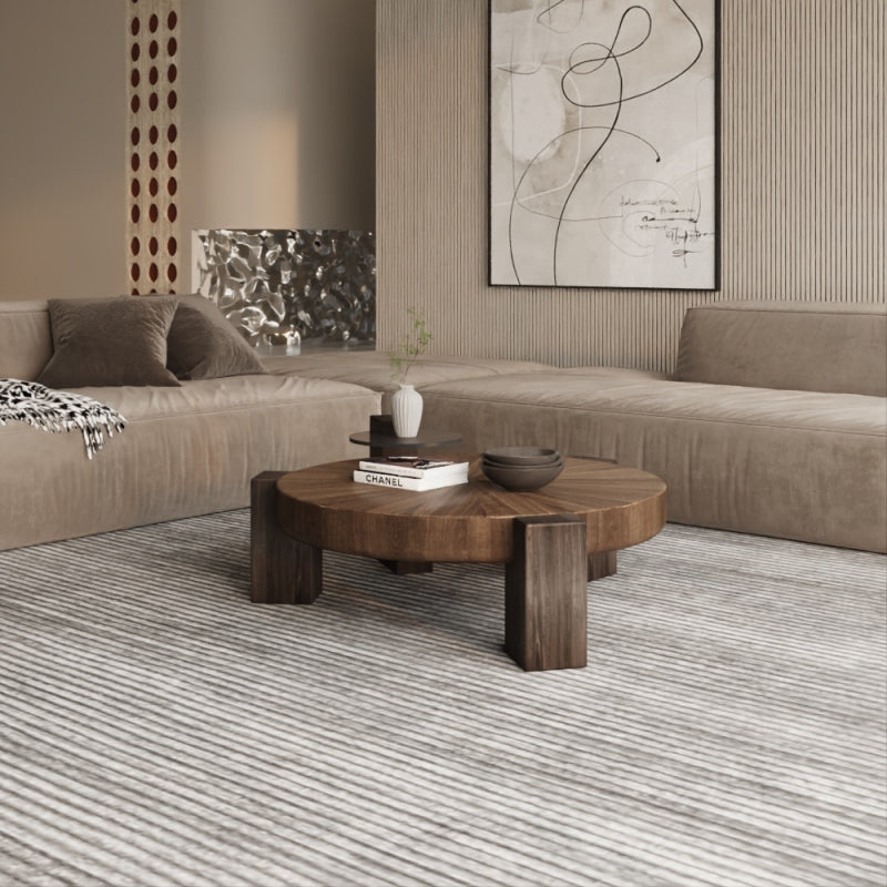 Coffee Center Table Wood and Glass by Alhome - 95x34x85 cm