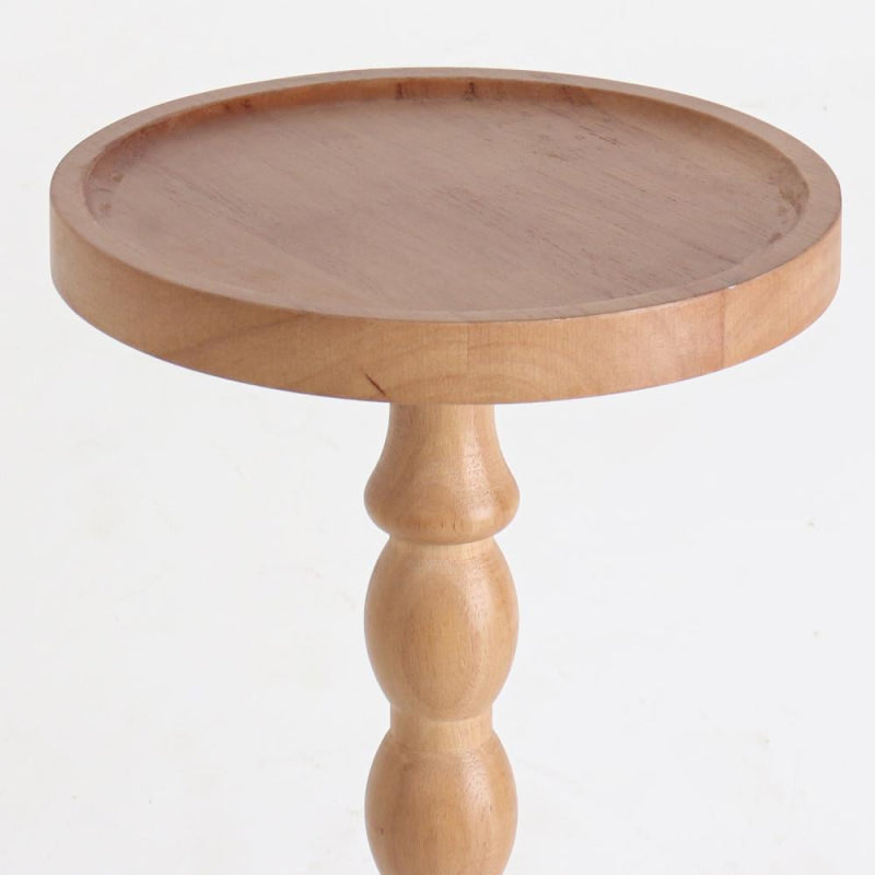 Wooden Elegant Serving Table - Brown - 24 cm