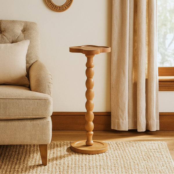 Wooden Luxurious Serving Table - Brown - 24 cm