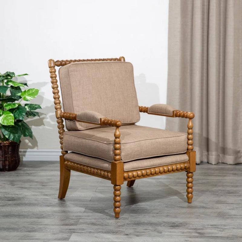 Linen Accent Chair By Alhome - ALHOME