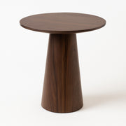 Round Wooden Tea Table for Everyday Use - 55x60 cm - Brown