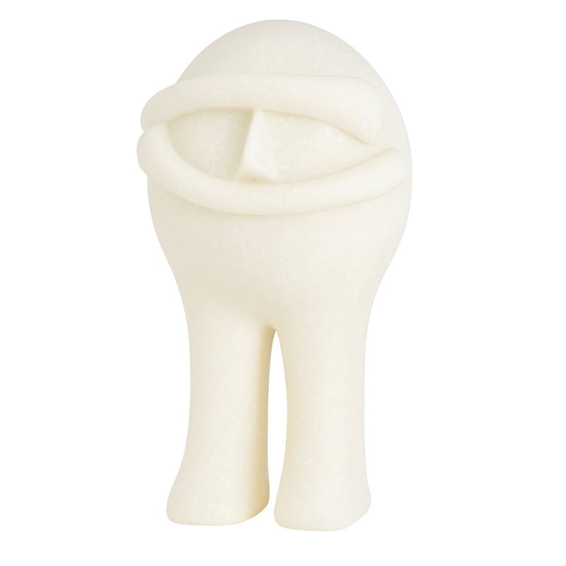 Resin Modern Decorative Sculpture - 14 cm - White