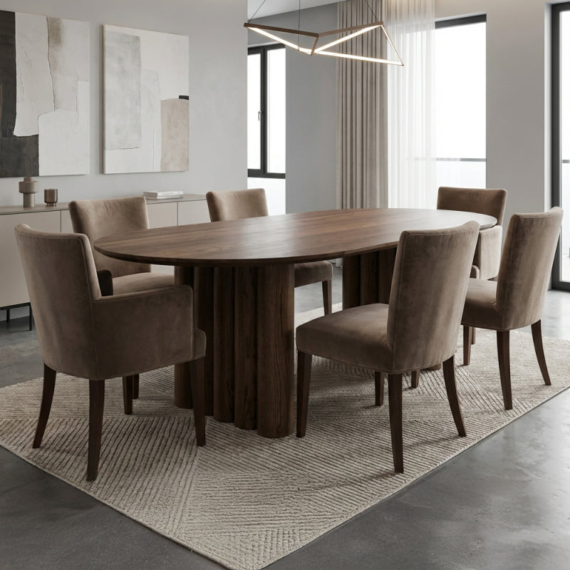 Elegant Dining Table Wood by Alhome - 160x74x70 cm