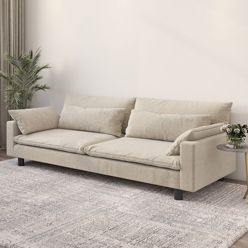 Alhome 3-Seater Sofa 210x89x80 cm - Beige