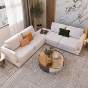 Alhome L Shape Sofa 260x260x95x70 - Beige