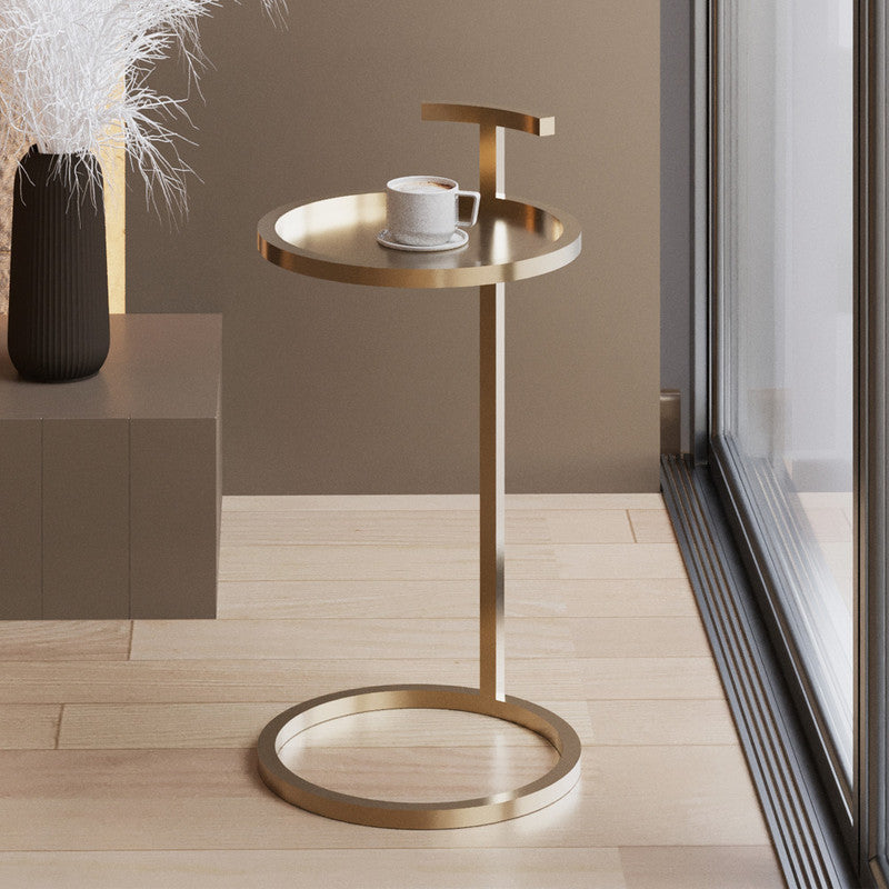 طاولة جانبية دائرية معدن  - مقاس 35x55 سم