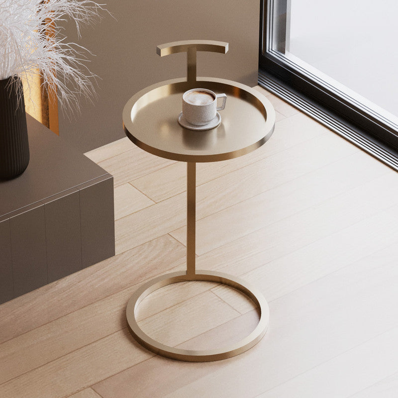 طاولة جانبية دائرية معدن  - مقاس 35x55 سم