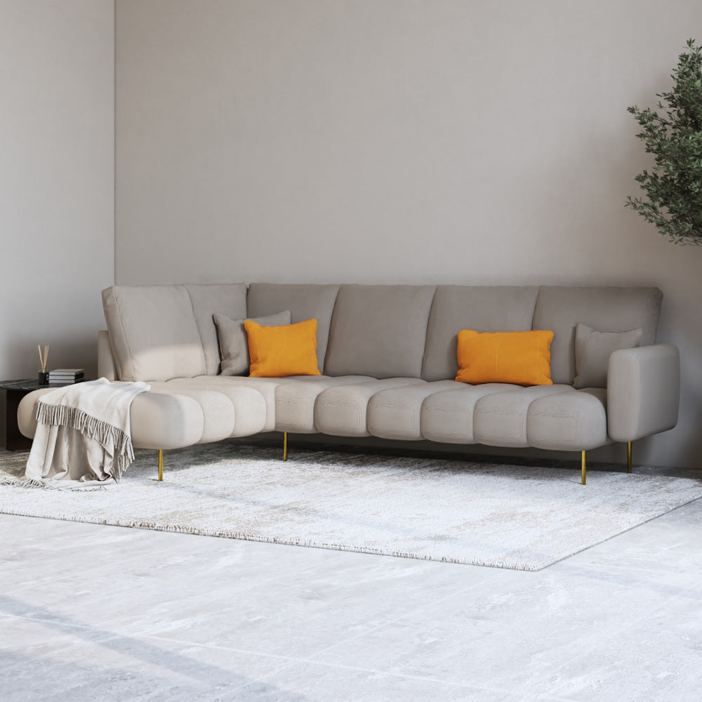 الهوم كنبة زاوية مقاس 85×180×85×250 سم