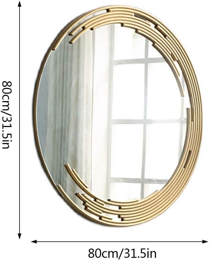 Family Ship Round wall mirror with gold side decor - ALHOME