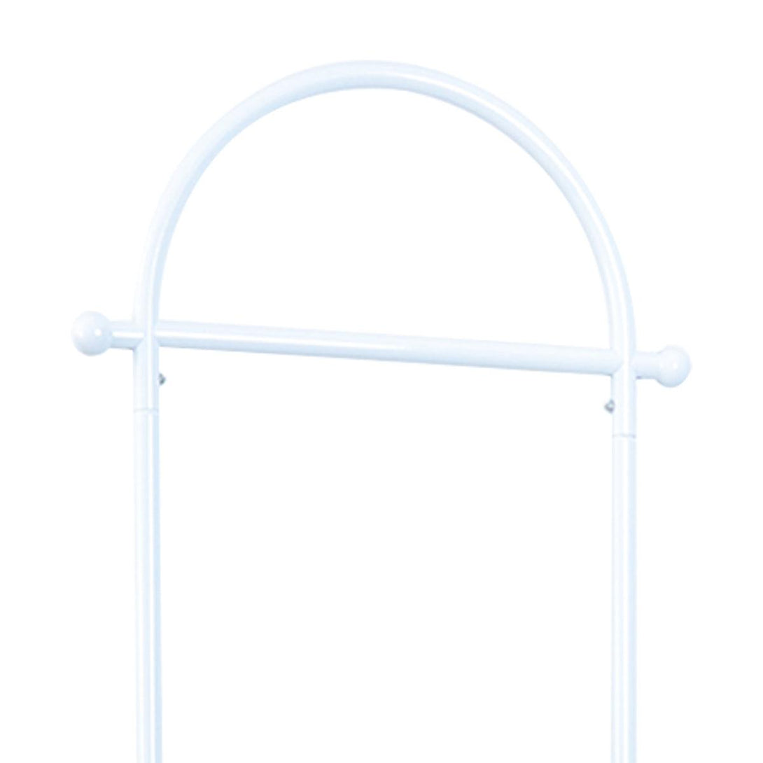 Family Ship Metal clothes rack attached to a white basket - ALHOME