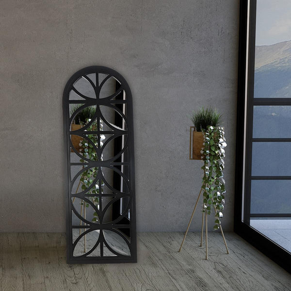 Family Ship Black window wall mirror - ALHOME