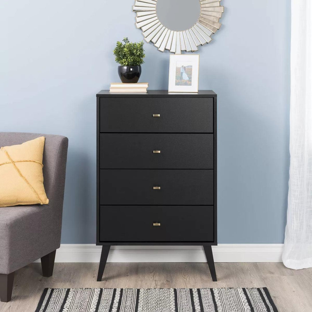 Alhome Black Unit Drawers for Modern Storage Solutions - ALHOME