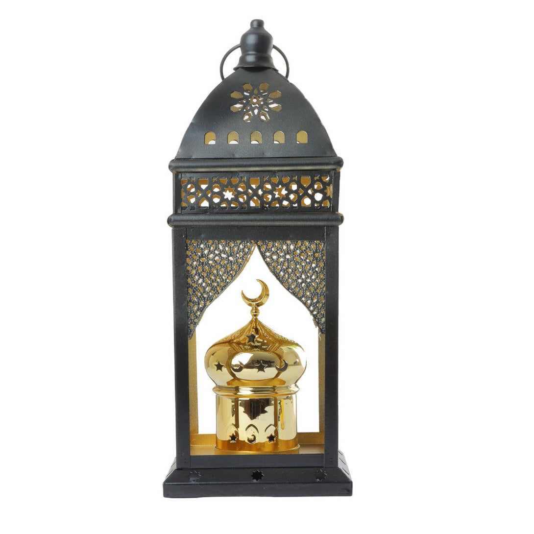 Family Ship Iron Ramadan lantern with black lighting - ALHOME