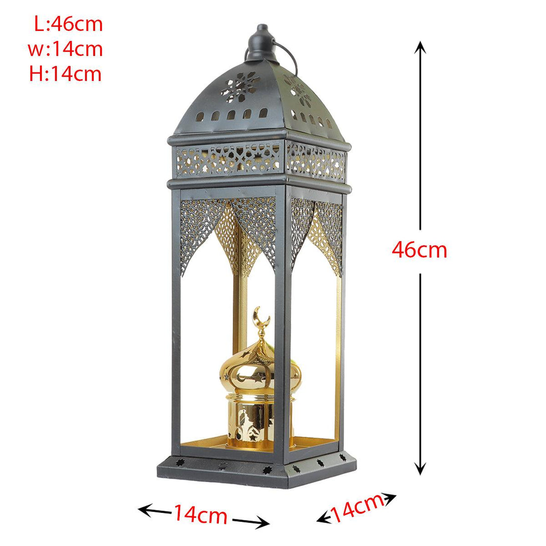 Family Ship Iron Ramadan lantern with black lighting - ALHOME