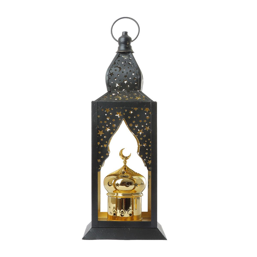 Family Ship Iron Ramadan lantern with black lighting - ALHOME