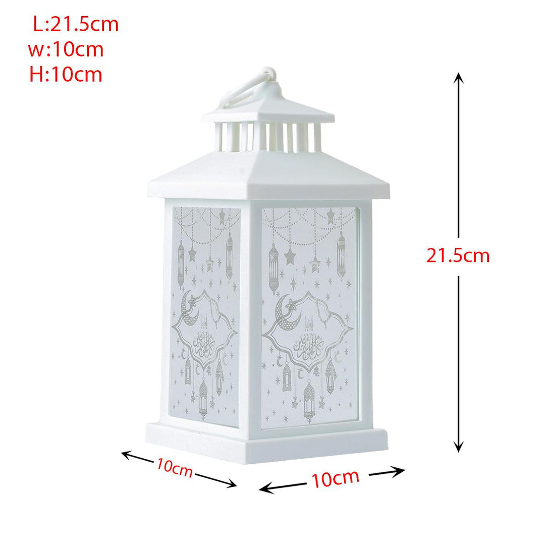 Family Ship Plastic Ramadan lantern with white lighting - ALHOME