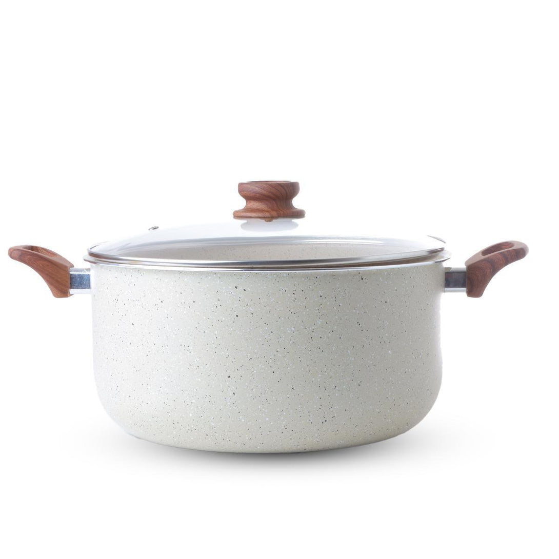 Family Ship Beige granite cooking pot, 31.5 cm - ALHOME