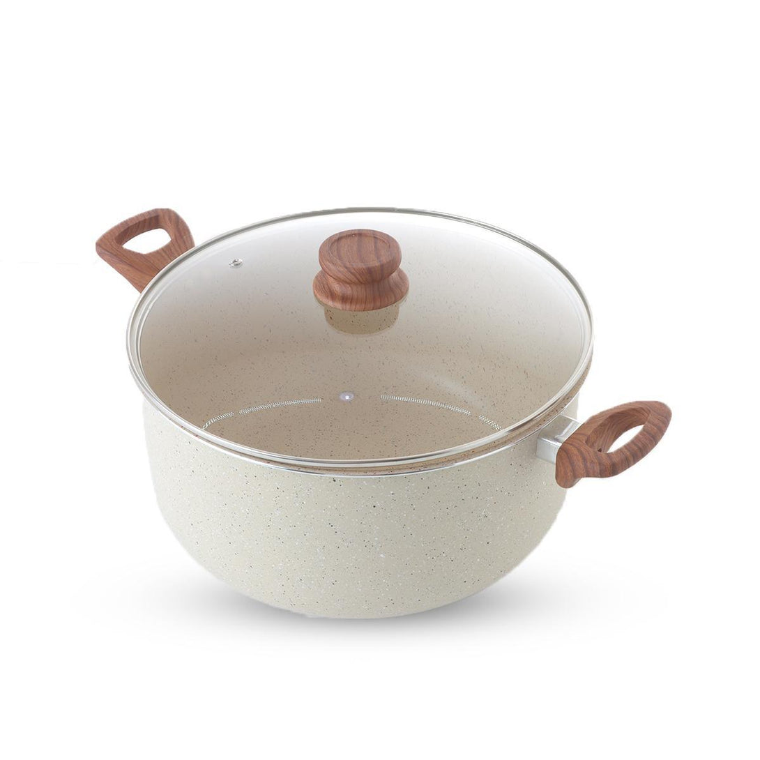 Family Ship Beige granite cooking pot, 31.5 cm - ALHOME