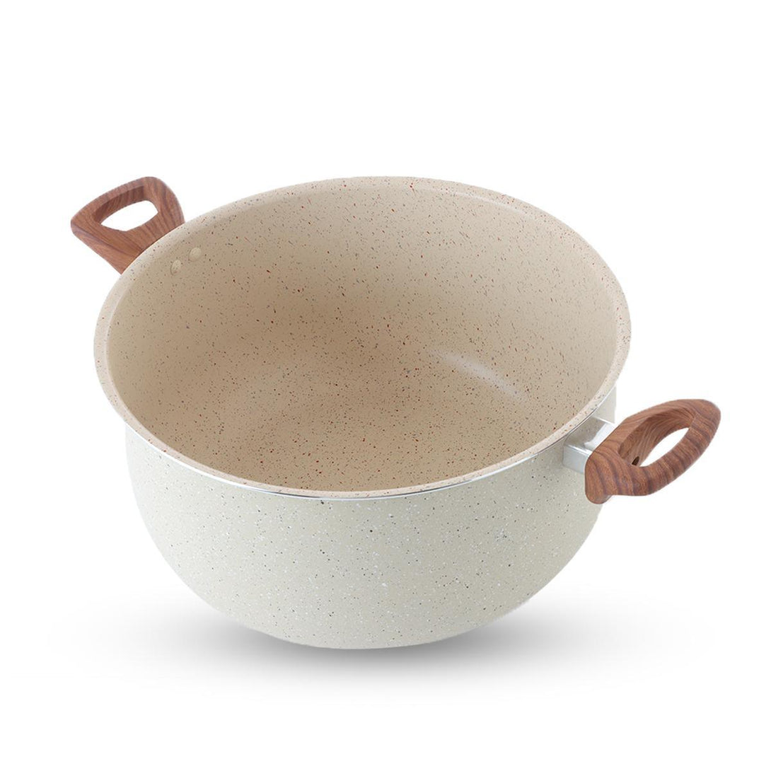 Family Ship Beige granite cooking pot, 31.5 cm - ALHOME