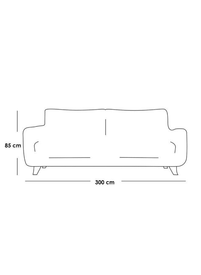 Alhome 4 Seater sofa 300x85x85 cm - Grey - AL-1671 - ALHOME