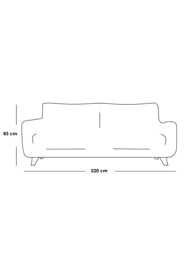 Alhome Swedish and Velvet 3 Seaters Sofa - Green - ALHOME