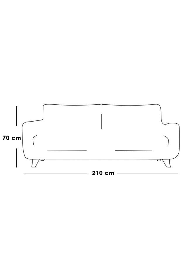 Alhome Sofa 210x80x70 cm - Pink - ALHOME