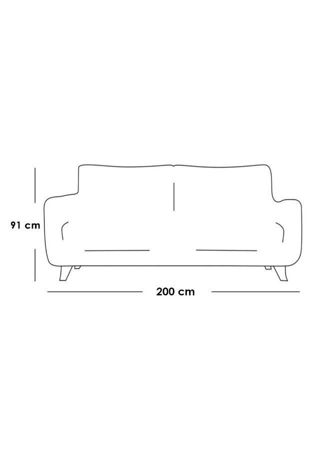 Alhome 2-Seater Sofa 200x89x91 cm - Grey - ALHOME