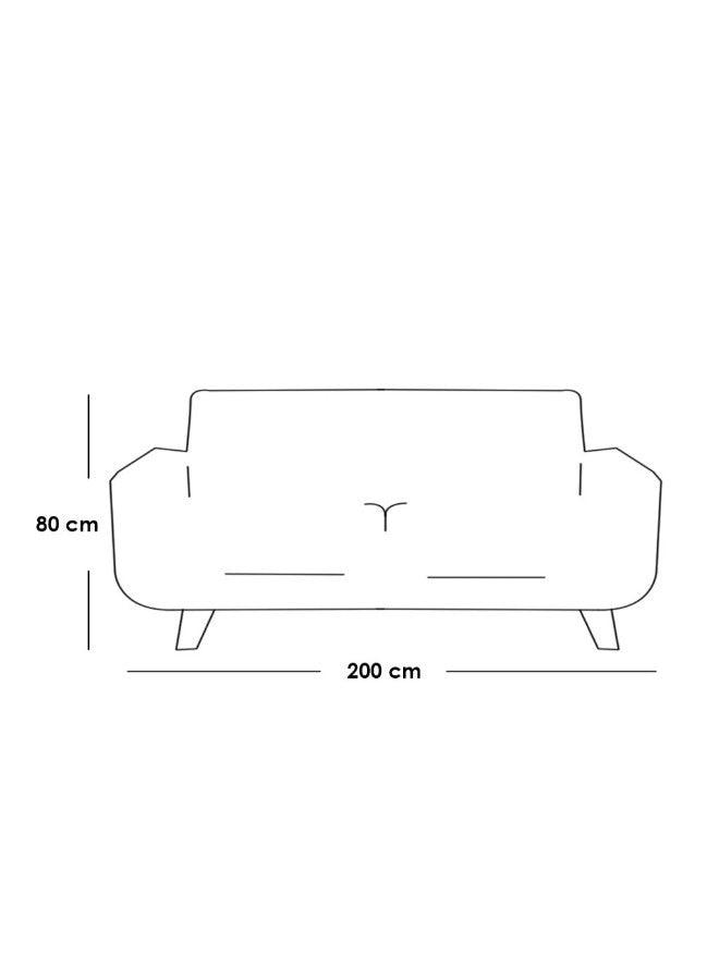 Alhome Mega Store Sofa 85x200x80 cm - Green - ALHOME