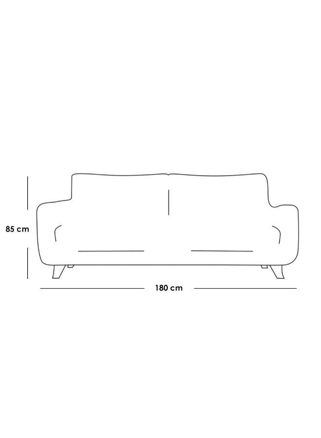 Alhome 2-Seater Sofa 85x85x180 cm - Orange - ALHOME