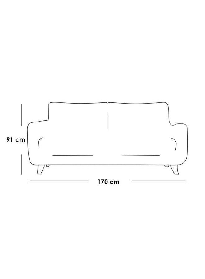 Alhome 2-Seater Sofa 170x89x91 cm - Grey - AL-1944 - ALHOME