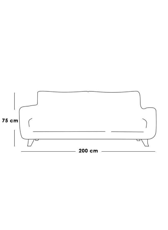 Alhome Sofa 200x80x75 cm - Grey - ALHOME