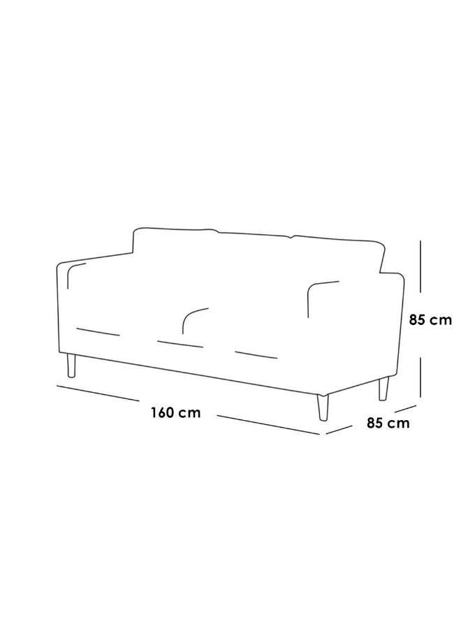 Alhome Sofa 85x85x160 cm - Grey - NASSFUR109 - ALHOME