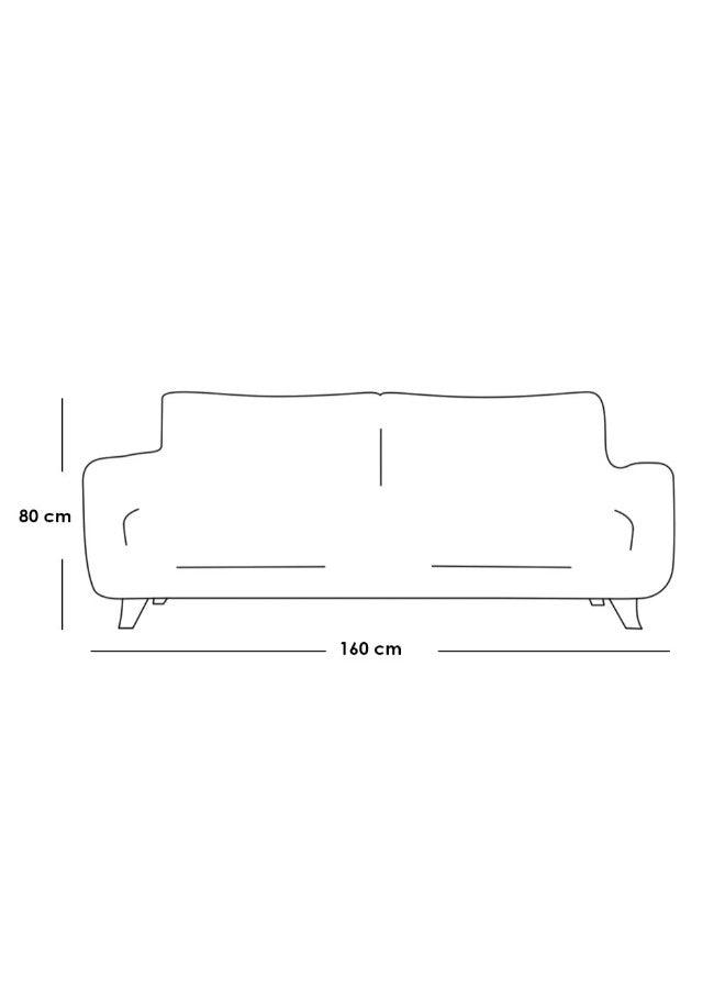 Alhome 2 Seaters sofa 160x90x80 cm - Beige - ALHOME