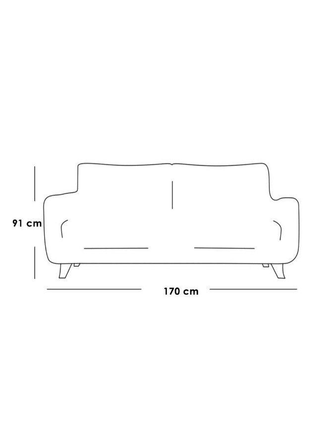 Alhome 2-Seater Sofa 170x89x91 cm - Beige - AL-1395 - ALHOME